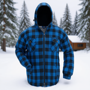 เสื้อเชิ้ตอัลเบอร์ตาเทอร์มอล ไซส์ L สีน้ำเงิน/ดำ ลายตารางหมากรุก CRAFTLAND เสื้อฮู้ดดี้และเสื้อสเวตเชิ้ตสำหรับโปรโมชั่น - Product Image 3