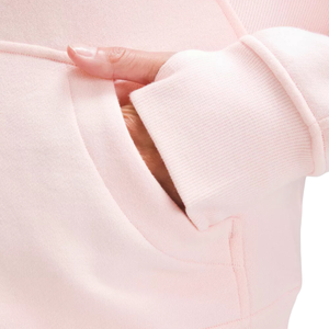 High Quality Anti-Wrinkle Breathable 100% Cotton Hoodies for Women Customized Logo and Color Oversized <b>Funnel</b>-Neck Half Zip - Product Image 2