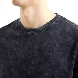 เสื้อยืดฮิปฮอปผู้ชายคุณภาพสูง ล้างสีแบบแอซิด ทรงปกติ ผ้าโพลีเอสเตอร์/คอตตอน แขนสั้น ระบายอากาศได้ดี น้ำหนักเบา และเป็นผ้าที่ดีที่สุด - Product Image 6