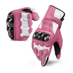 Gants de moto respirants à demi-doigts en cuir Protection des mains Confort durable Conception de performance Imperméable - Product Image 2