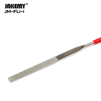 Juego de limas de diamante 5 en 1 JM-FL1-1 con mango de plástico para pulir moldes, desbarbar metal y vidrio, 140 mm