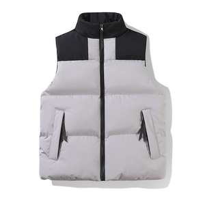 OEM Custom Logo Spring Solid Outdoor Men's <b>Quilted</b> Puffer Gilet Freestyle Streetwear Warm Canvas Waterproof Casual Breathable - Product Image 3