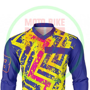 Jersey de Motocross de Carreras Transpirable de Diseño Personalizado de Alta Calidad para Hombre, Jerseys de Motocross de Nuevo Diseño de Alta Calidad - Product Image 3