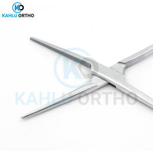 KAHLU-Pinzas hemostáticas para mosquitos, dientes rectos curvos, fórceps para microcirugía de acero inoxidable - Product Image 6