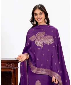 Abaya de Dubái de lujo para mujer en estilo bordado abierto con hermosa tela de satén y conjunto de hiyab de vestido de noche modesto a la moda - Product Image 3