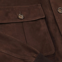 Kunden spezifische Winter-Biker jacken für Herren und Damen Klassisches Wildleder in Marineblau mit gestickten Techniken