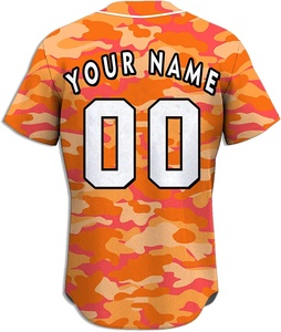 Maillots de baseball et de softball entièrement sublimés, respirants, à séchage rapide, avec boutons, pour uniformes d'équipe sportive - Product Image 2