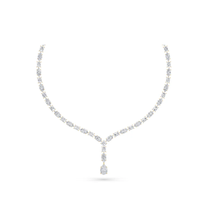 Obtenez un collier Lariat sophistiqué en diamant cultivé en laboratoire avec des formes mixtes, parfait pour les occasions festives et de mariage - Product Image 3