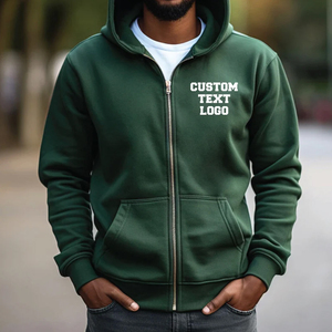 Sudadera con Capucha Personalizada Bella Canvas, Texto Personalizado, Sudadera con Capucha Personalizada, Sudadera con Capucha Universitaria con Cremallera - Product Image 2