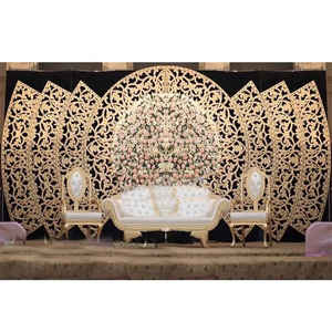Panneaux de cadre de scène de mariage modernes, toile de fond de scène de mariage asiatique, cadre photo, décoration de scène de mariage de luxe, toile de fond USA - Product Image 4