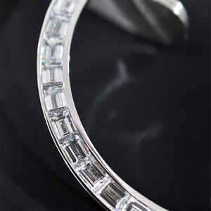 Bisel de Reloj de Lujo con Diamantes Moissanite VVS, Corte Baguette, Pasa el Test de Diamantes, 36mm/41mm/26mm/31mm/34mm, Estilo Hip Hop - Product Image 2