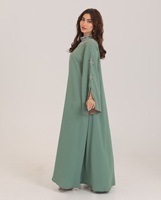 Abaya de Seda Satén de Lujo Personalizada al por Mayor, de Alta Calidad, Antiarrugas, Hecha a Mano, Vestido Islámico Turco para Mujer, Manga Larga, Estilo Dubái Musulmán