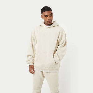 High Quality Pullover 350gsm Oversized Hoodie Custom logo Blank Unisex <b>Black</b> Heavyweight Mens <b>Hoodies</b> - Product Image 1