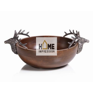 ชามสไตล์ไม่เหมือนใครสำหรับตกแต่งดีไซน์ลายใบไม้สีดำสีทองหรูหราดีไซน์แฟนซีสำหรับซัพพลายเออร์ขายส่ง - Product Image 2