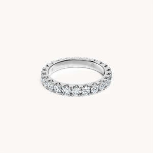 Anillo de Oro Blanco con Diamante Tallado, Talla 47 - Product Image 1