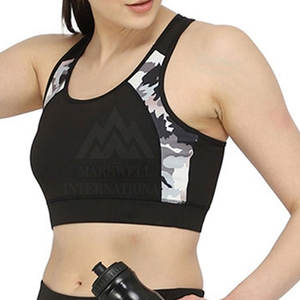 Nouvel arrivage de soutien-gorge de sport pour femmes de haute qualité sans couture vêtements de sport de yoga soutien-gorge de sport fabriqué au Pakistan - Product Image 5