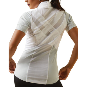 เสื้อแข่งขันขี่ม้าแขนสั้นสำหรับผู้หญิง แบบตาข่าย ยี่ห้อ Custom Factory English Equestrian - Product Image 2