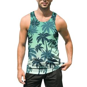 Camiseta sin mangas de algodón con diseño personalizado para hombre, camisetas de gimnasio de verano Premium, camiseta sin mangas transpirable con estampado de sublimación 3D - Product Image 5
