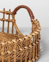 Bandeja de Servir de Mimbre con Marco Metálico, Diseño Escandinavo Muy Resistente, Ecológica, para Restaurantes, Venta al Por Mayor - Product Image 5