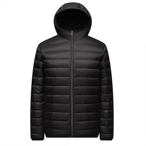 Veste matelassée sur mesure pour homme avec capuche, manteaux noirs pour homme, imperméables, de haute qualité, streetwear, doudoune, stock - Product Image 1