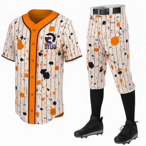 ชุดเครื่องแบบชุดกีฬาเบสบอลชุดเจอร์ซีย์และกางเกงผลิตตามสั่งสำหรับโรงเรียนวิทยาลัยหรือสโมสรการแข่งขันกีฬา - Product Image 3