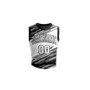 Uniforme de baloncesto de buena venta, ropa deportiva, camisetas de baloncesto de entrenamiento, conjuntos de ropa de hombre, uniforme de baloncesto sin mangas en blanco liso - Product Image 2