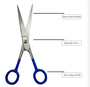 Tijeras profesionales para cortar el cabello, tijeras con mango de plástico, tijeras de peluquería, corte de barba, modelado de aseo - Product Image 6