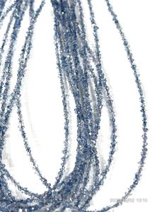 Cuentas de Cuarzo Herkimar con Recubrimiento de Diamante, Color Azul Iolita Natural de Calidad AAA, Tamaño 2-3 mm - Product Image 5