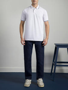 เสื้อยืดแขนสั้นผู้ชายสไตล์ลำลอง OEM ดีไซน์ใหม่ รับทำโลโก้ สีพื้น ผ้าเจอร์ซีย์ถัก ระบายอากาศได้ดี - Product Image 2