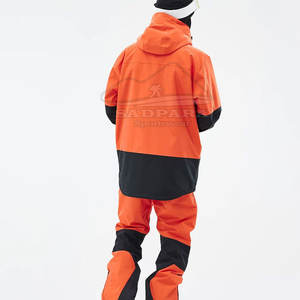 Venta al por mayor de la fábrica de fabricación de traje de esquí caliente de alta visibilidad nuevo diseño transpirable con capucha cuello cierre de cremallera para el invierno - Product Image 3