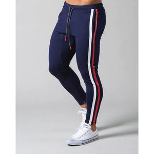 Pantalon de survêtement à rayures réfléchissantes pour homme, en tissu Polyester et Spandex, coupe ajustée, à empiler, nouvelle mode - Product Image 5