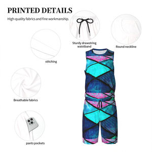 Ropa deportiva de talla grande para hombre, pantalones cortos de baloncesto transpirables de verano, estampado por sublimación, uniforme de baloncesto compatible con Bsci para hombre - Product Image 4