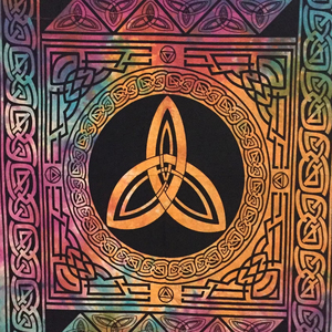 Tapiz de Pared con Estrella Celta y Pentagrama, Mantel de Algodón, Póster Pequeño, Tapiz con Estampado Multicolor, Decoración del Hogar de Proveedores Indios - Product Image 1