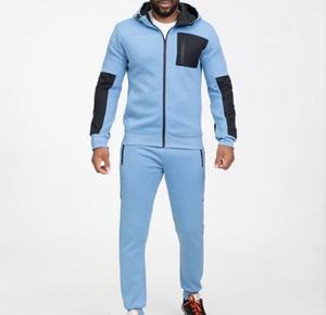 2025 personnalisé hommes sweats à capuche ensembles plaine fermeture éclair complète à capuche blanc polaire survêtement Tech polaire survêtement hommes survêtements pour hommes - Product Image 4