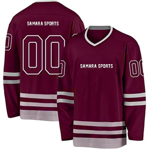 Popular Durable Jersey Hockey Secado rápido Hockey sobre hielo Jersey Camisa Sublimación completa Vintage Hockey sobre hielo Jersey con logotipo bordado - Product Image 2