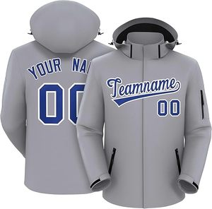 Chaqueta Softshell Personalizada de Primera Calidad para Hombre, Tela de Lona, Cuello Alto, Etiquetas con Logotipo Personalizado, Impermeable, Resistente al Viento y Transpirable - Product Image 3