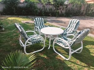 Chaise et table d'extérieur en PVC pour fournitures de jardin - Product Image 5