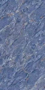 Perlato Bleu 60x120 Brillant Fine Sculpture Carreaux D'intérieur Corps Complet Moderne Émaillé Polonais Porcelaine Marbre Sol Carreaux Muraux - Product Image 6