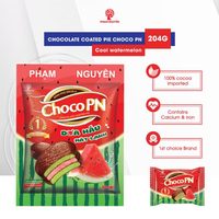 Disponible en OEM, Fabriqué au Vietnam, Vente en gros, Biscuit brun à texture moelleuse, saveur chocolat sucré, saveur pastèque, type CHOCO PN, en boîte, avec guimauve