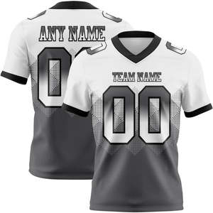 Camiseta de Fútbol Americano Personalizada, Transpirable, 100% Poliéster, Auténtica, con Degradado, Estilo Bandera, Cuadrada, para Entrenamiento de Equipo, Club Adulto - Product Image 3