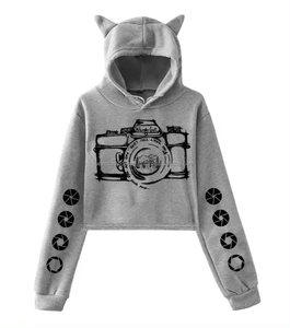 Women's Casual Long Sleeve Crop Top <b>Hoodies</b> New Arrival Winter <b>Sweatshirts</b> for <b>Girls</b> - Product Image 5