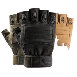 Tactical Half Finger Tactical <b>Gloves</b> <b>Touch</b> <b>Screen</b> Joint Protection Leather <b>Gloves</b> for Outdoor & Cycling Pakistan Tactical <b>Glove</b> - Product Image 2