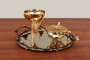 Quemador decorativo de aroma bakhoor de metal para un humo suave, olor dulce y un aspecto encantador para el hogar - Product Image 5