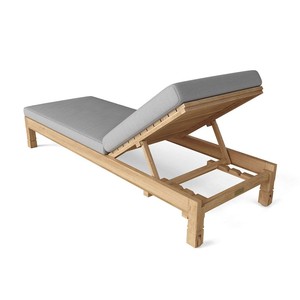 Teak Sun Lounger Chaise Lazy Swimming Pool Beach Sun Bed Modern Style for Hotel Project Furniture - Product Image 5