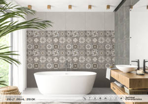 Azulejos de Porcelana Vitrificada con Acabado Glaseado de Estilo Marroquí de 600x600 mm, 210 - Superficie Mate Rústica, Azulejos de 2x4 Pies para Interiores de Estilo Antiguo - Product Image 2