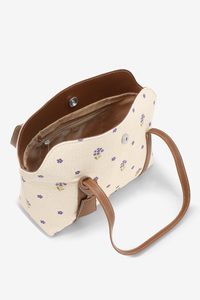 Bolso de Hombro de Lona con Estampado Floral, Cierre de Cremallera, Fabricación OEM/ODM, Marca Privada - Product Image 2