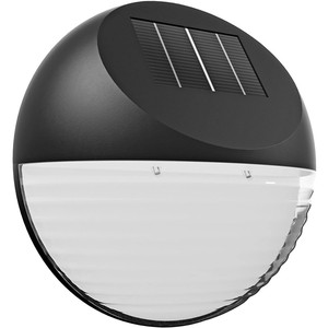 โคมไฟสวน LED พลังงานแสงอาทิตย์ ทรงกระบอก สีดำ พลาสติก ABS ติดผนัง 11.3x11.3x4.5 ซม. - Product Image 1