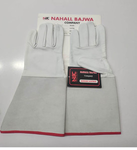 Gants de travail en cuir de vachette de haute qualité, protection de sécurité imperméable pour le soudage et la conduite, disponibles dans toutes les tailles. - Product Image 1