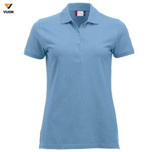 Nuevo estilo, venta al por mayor, ropa informal para mujer, polos, polos transpirables de manga corta de algodón 100% de alta calidad con logotipo personalizado - Product Image 1