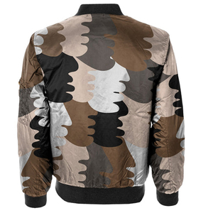 Chaqueta Casual de Invierno Cortavientos 100% Poliéster Diseño Personalizado de Moda Chaquetas Bomber con Estampado por Sublimación para Hombre Adulto - Product Image 6